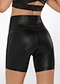 shiny yoga shorts